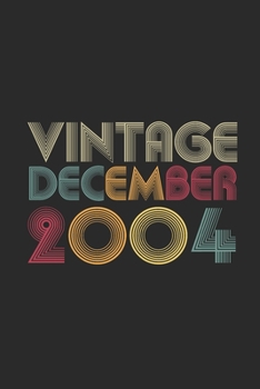 Vintage December 2004: Dotted Bullet Grid Notebook – Journal for 15 years old Birthday Gift Idea