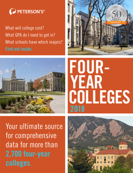 Paperback Four-Year Colleges: 2018 Book