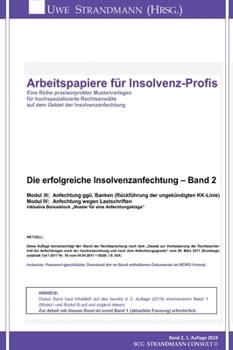 Hardcover Die erfolgreiche Insolvenzanfechtung - Band 2 [German] Book