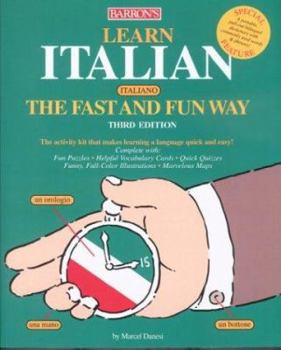 Paperback Learn Italian the Fast and Fun Way [With DictionaryWith Flash Cards] Book