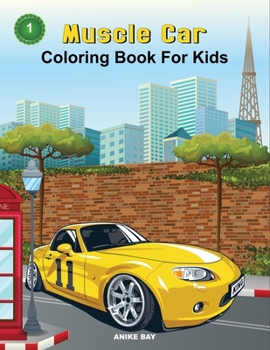 Paperback Muscle Car: Coloring Book For Kids Book