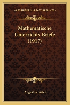 Paperback Mathematische Unterrichts-Briefe (1917) [French] Book