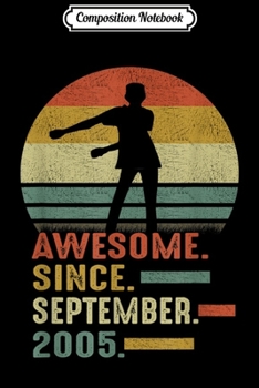 Composition Notebook: Awesome September 2005 Floss Like A Boss 14 Years Old  Journal/Notebook Blank Lined Ruled 6x9 100 Pages