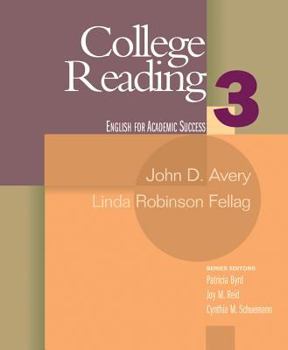 College Reading: Book 3 (Houghton Mifflin English for Academic Success) - Book  of the Cengage Learning for Academic Success