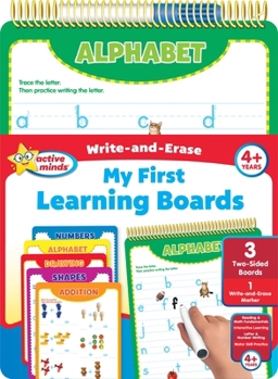 Spiral-bound Active Minds Write-And-Erase My First Learning Boards Book