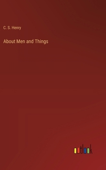 Hardcover About Men and Things Book