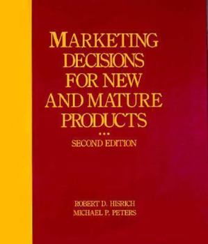 Hardcover Marketing Decisions for New and Mature Products Book