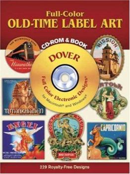 Paperback Full-Color Old-Time Label Art CD-ROM and Book