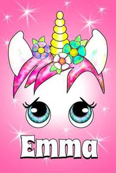 Paperback Emma: A Unicorn Notebook for a Girl with the Name Emma Book