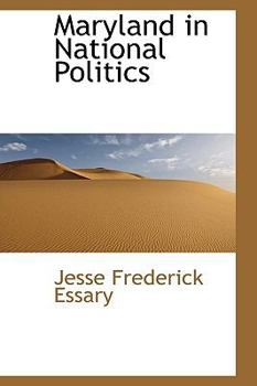 Hardcover Maryland in National Politics Book