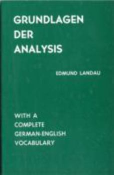 Hardcover Grundlagen Der Analysis Book
