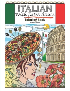 Paperback Italian With Extra Sauce Coloring Book