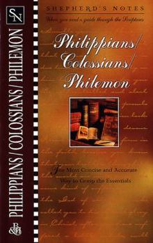 Paperback Shepherd's Notes: Philippians, Colossians & Philemon Book