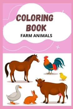 Paperback Farm animals coloring book: Coloring book