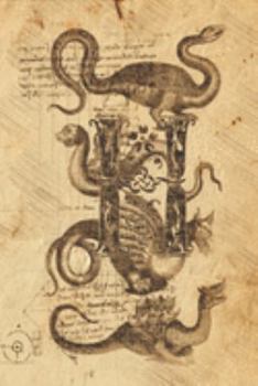 H: Classical Mythological Sea Serpents 6x9 Monogram Initial Lined Journal