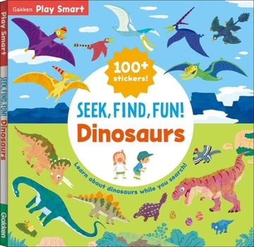 Paperback Seek, Find, Fun! Dinosaurs Book