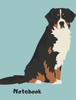 Paperback Notebook: Bernese Mountain Dog School Notebook 100 Pages Wide Ruled Paper Book