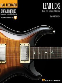 Paperback Lead Licks - Hal Leonard Guitar Method (Book/Online Audio) [With CD (Audio)] Book