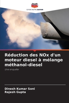 Paperback Réduction des NOx d'un moteur diesel à mélange méthanol-diesel [French] Book