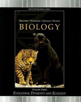 Paperback Selected Material from Biology Volume Three: Evolution, Diversity, and Ecology Book