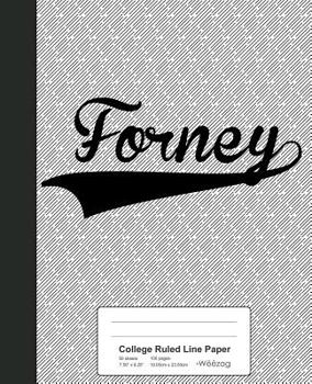 Paperback College Ruled Line Paper: FORNEY Notebook Book