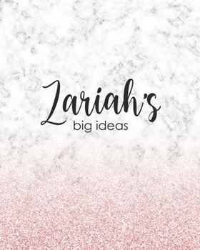 Zariah's Big Ideas: Personalized Notebook - 8x10 Lined Women's Journal