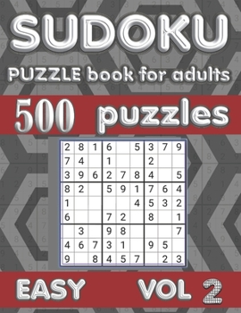 Paperback Sudoku Puzzle Book for Adults: 500 Easy Sudoku Puzzles - Vol. 2 Book