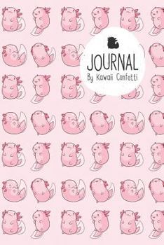 Paperback Journal: Cute Pink Axolotl Notebook - Students Kids Teachers - 8.5x11? Large Lined Planner or Diary for School Journaling Writi Book