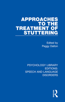 Paperback Approaches to the Treatment of Stuttering Book