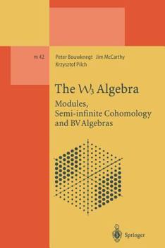 Paperback The W3 Algebra: Modules, Semi-Infinite Cohomology and Bv Algebras Book