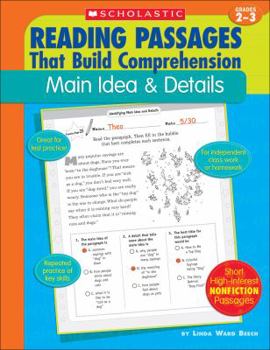 Paperback Reading Passages That Build Comprehension: Main Idea and Details Grades 2-3 Book