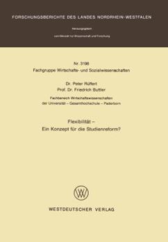 Paperback Flexibilität -- Ein Konzept Für Die Studienreform? [German] Book