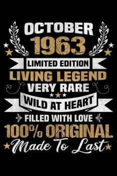 Paperback october 1963 limited edition living legend very rare wild at heart filled with love 100% original made to last: Born October 1963 Limited Edition Bday Book