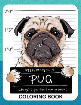 Paperback Pug Coloring Book: A Dog Fun and Beautiful Pages for Stress Relieving Unique Design Book