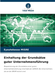 Paperback Einhaltung der Grundsätze guter Unternehmensführung [German] Book