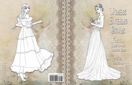 Paperback Evening Gowns: Fashion Illustration Coloring Book