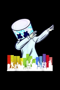 Marshmallow Dancing DJ: Blank Lined Notebook Journal for Work, School, Office 6x9 110 page