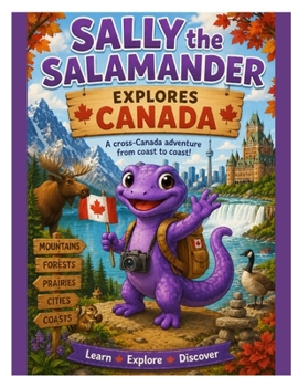 Paperback Sally the Salamander Explores Canada Activity Book