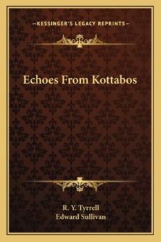 Paperback Echoes From Kottabos Book