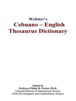 Paperback Webster's Cebuano - English Thesaurus Dictionary Book