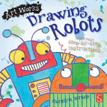 Paperback Drawing Robots Book