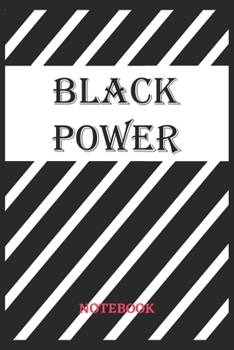 Paperback BLACK POWER Notebook: 6x9 inches - 110 ruled, lined pages - Greatest LGBTQ Rainbow Hearts Journal - Gift, Present Idea Book