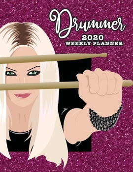 Drummer Calendar 2020 Planner dated with to do notes: Appreciation dated calendar with to do list for female drummers