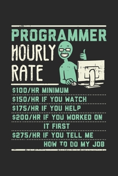 Paperback Programmer Hourly Rate: 120 Pages I 6x9 I Graph Paper 5x5 Book