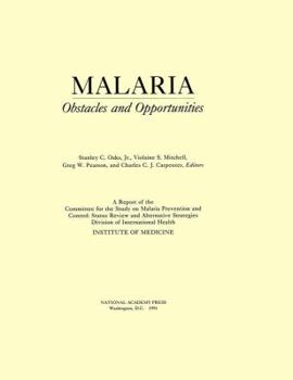 Hardcover Malaria: Obstacles and Opportunities Book