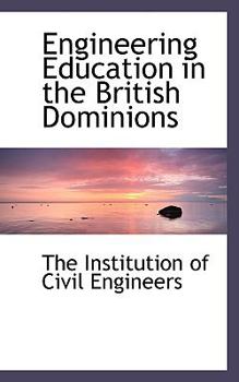 Paperback Engineering Education in the British Dominions Book