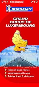 Map Grand Duchy of Luxembourg (Michelin National Maps) [French] Book