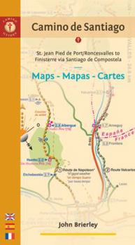 Paperback Camino de Santiago Maps/Mapas/Cartes: St. Jean Pied de Port/Roncesvalles - Finisterre Via Santiago de Compostela Book