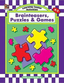 Paperback Learning Center Activities: Brainteasers, Puzzles & Games Book