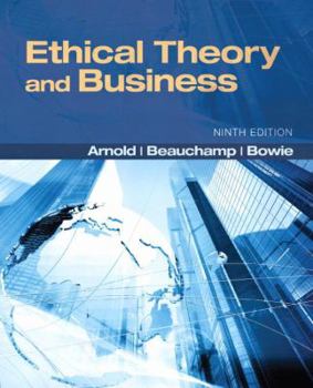 Paperback Ethical Theory and Business Book